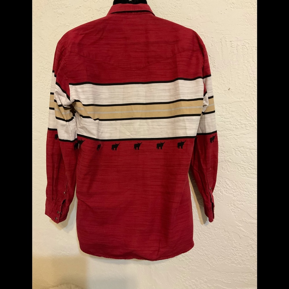 VINTAGE ROPER RED SHIRT XL - Picture 4 of 6